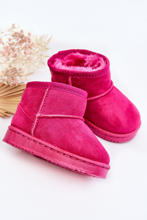 Cálidas botas de invierno para niños en color rosa Gooby