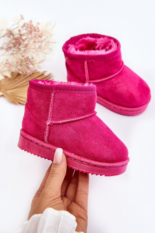 Cálidas botas de invierno para niños en color rosa Gooby
