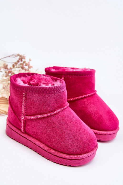Cálidas botas de invierno para niños en color rosa Gooby