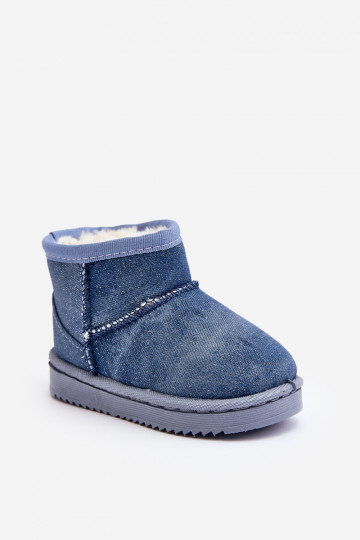 Botas de nieve para niños Botas con brillo en color azul Sulinne
