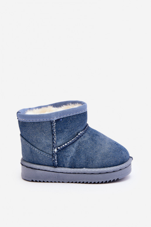 Botas de nieve para niños Botas con brillo en color azul Sulinne