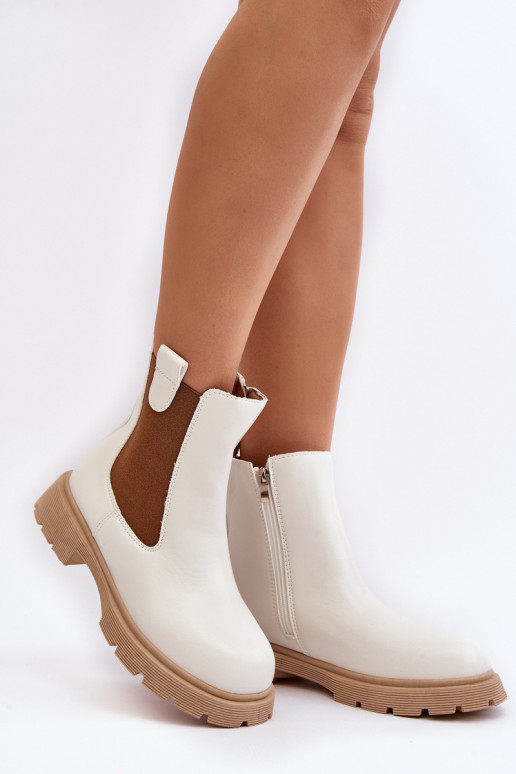 elegantes botas Ramhel blancas