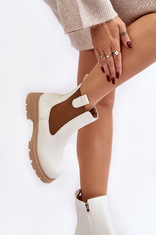 elegantes botas Ramhel blancas