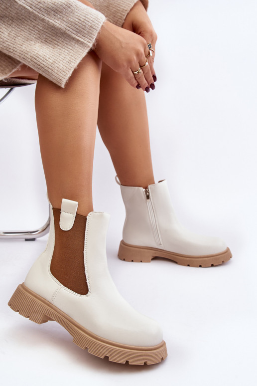 elegantes botas Ramhel blancas