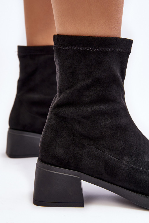 Botas mujer Aphroteia tacón bajo negro
