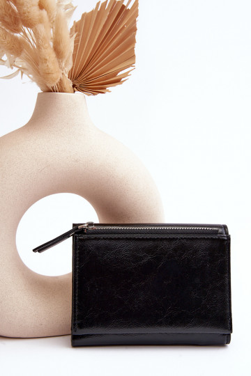 Cartera de mujer de piel ecológica, color negro Joanela 2