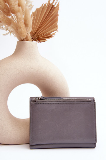 Cartera de mujer Joanela en ecopiel gris 2