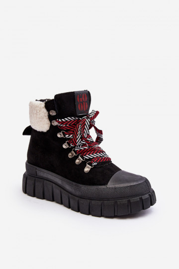 botas calentadas con suela maciza en color negro Ralotta