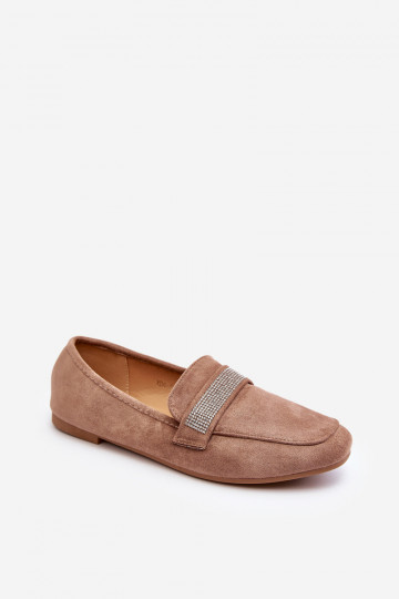 Mocasines con ojales centelleantes en color marrón Ralrika
