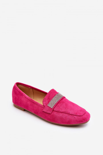 Mocasines con ojales brillantes en rosa Ralrika