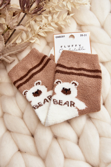 Calcetines cálidos en color marrón. 2