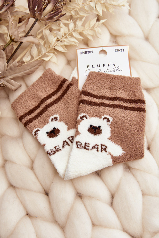 Calcetines cálidos en color marrón. Calcetines cálidos en color marrón.