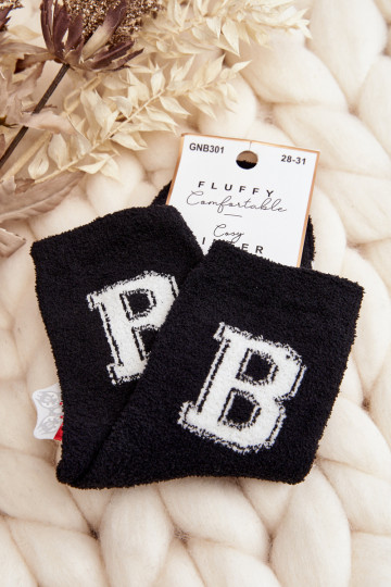 Calcetines cálidos en negro. 2