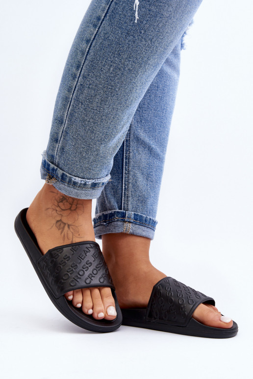 Pantuflas Cross Jeans FF2R4153C color negro