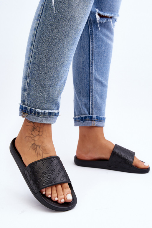 Pantuflas Cross Jeans FF2R4153C color negro