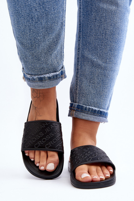 Pantuflas Cross Jeans FF2R4153C color negro