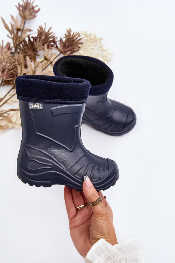 Zapatos infantiles de goma calentados Befado 162X103 azul oscuro 2