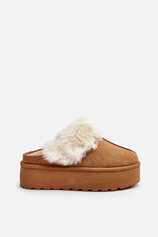 Zapatillas botas de nieve con suela maciza marrón Starlyn