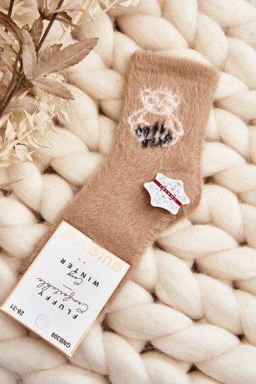 Calcetines infantiles beige
