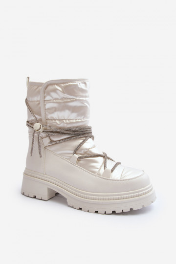 Botas de nieve cálidas en color blanco Rilana