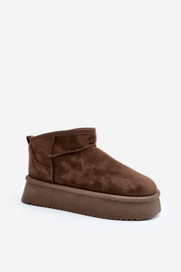 botas de nieve con suela maciza en color caqui Caliksa