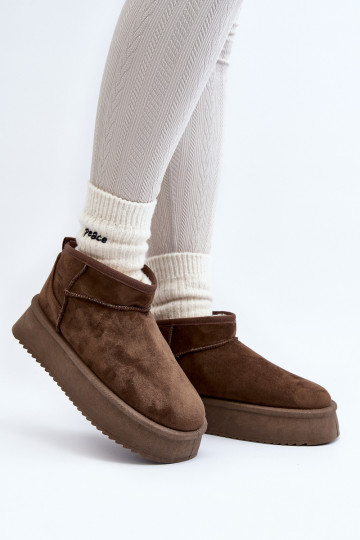 botas de nieve con suela maciza en color caqui Caliksa 2