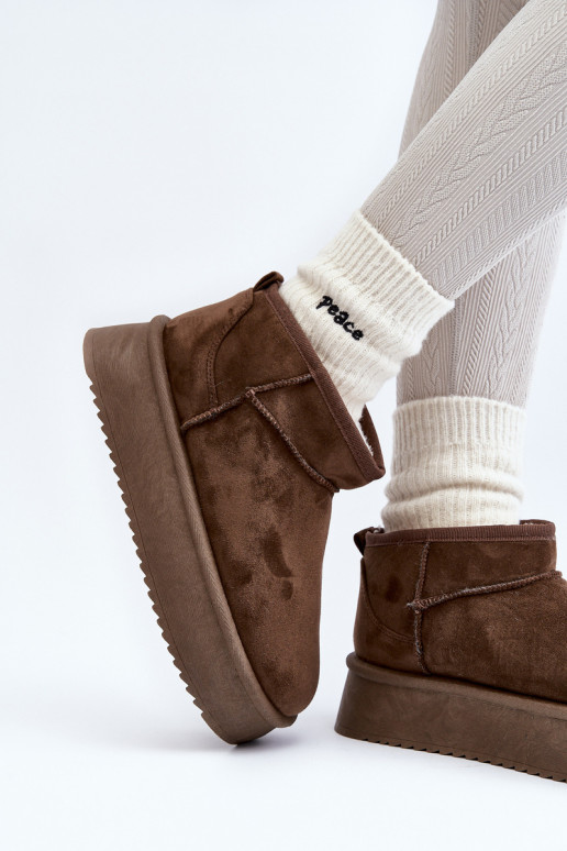 botas de nieve con suela maciza en color caqui Caliksa