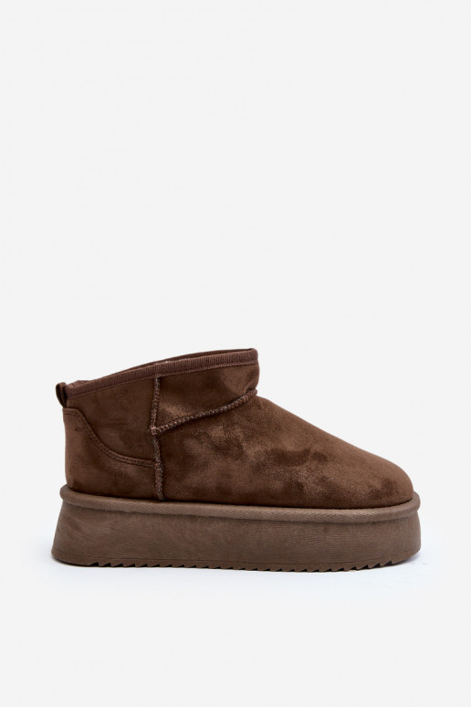 botas de nieve con suela maciza en color caqui Caliksa