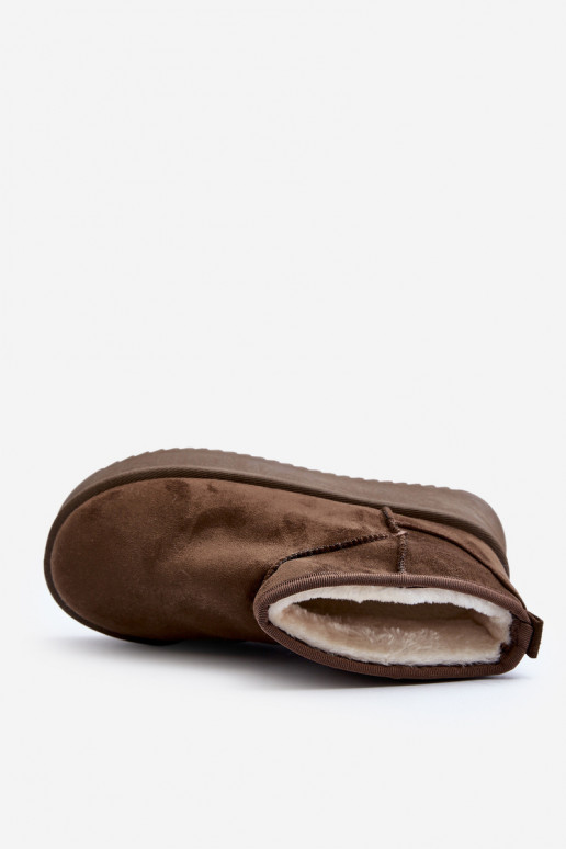 botas de nieve con suela maciza en color caqui Caliksa botas de nieve con suela maciza en color caqui Caliksa