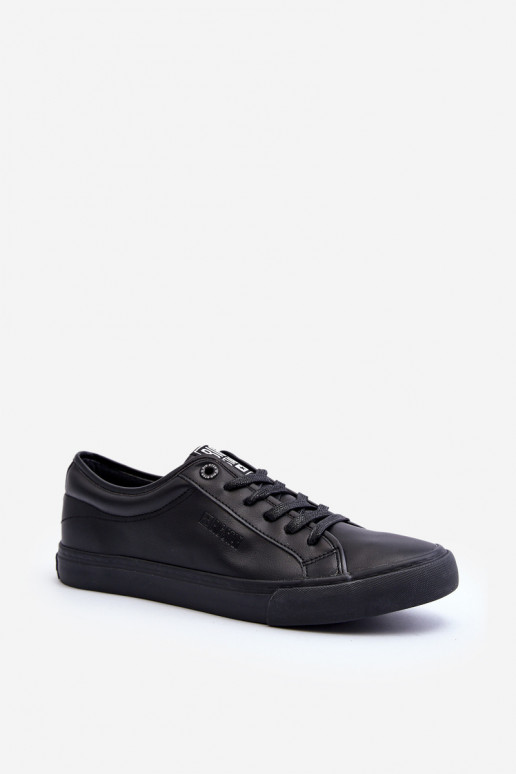 Zapatos de ocio fabricados en piel ecológica en color negro Big Star JJ174234