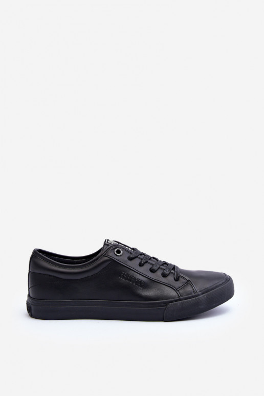Zapatos de ocio fabricados en piel ecológica en color negro Big Star JJ174234