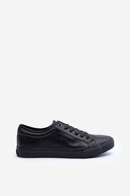 Zapatos de ocio fabricados en piel ecológica en color negro Big Star JJ174234
