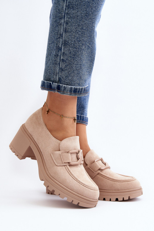 Zapatos Finley de ante con tacón ancho