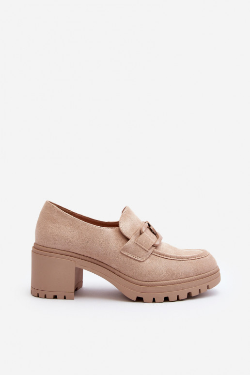 Zapatos Finley de ante con tacón ancho
