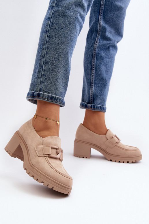 Zapatos Finley de ante con tacón ancho
