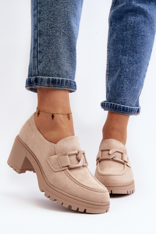 Zapatos Finley de ante con tacón ancho