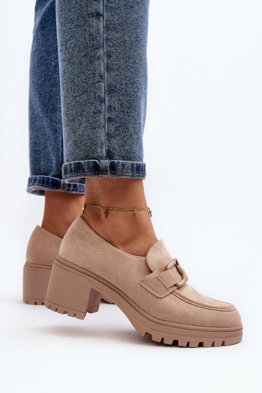 Zapatos Finley de ante con tacón ancho