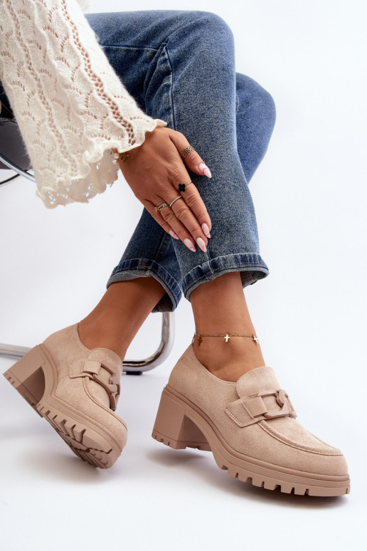 Zapatos Finley de ante con tacón ancho