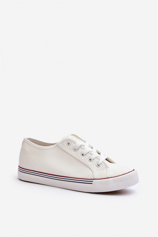 Zapatos de mujer fabricados en ecopiel en color blanco Lirean