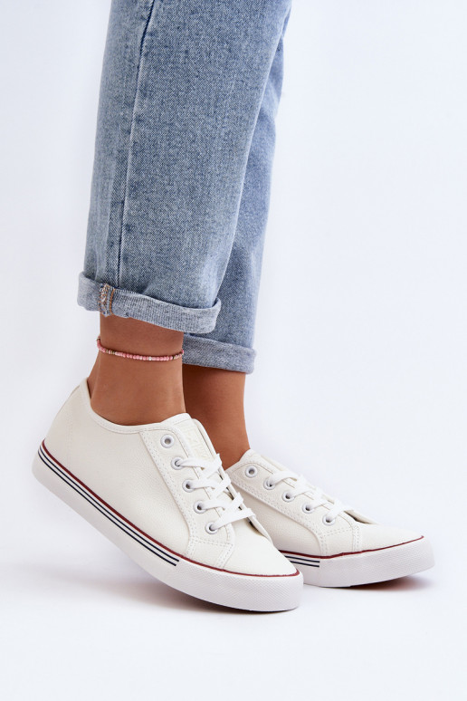 Zapatos de mujer fabricados en ecopiel en color blanco Lirean