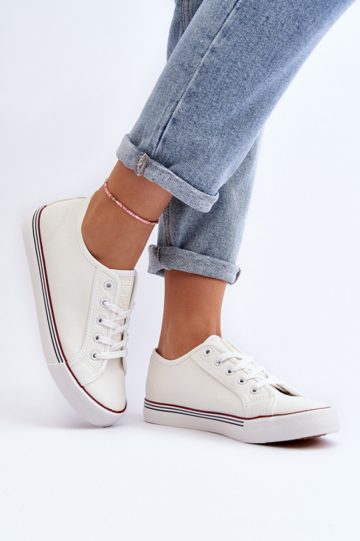 Zapatos de mujer fabricados en ecopiel en color blanco Lirean