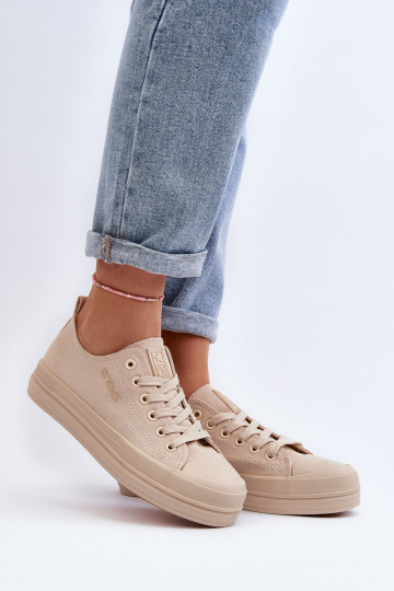 Zapatillas de textil color beige Staneva