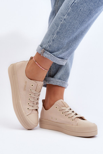 Zapatillas de textil color beige Staneva 2