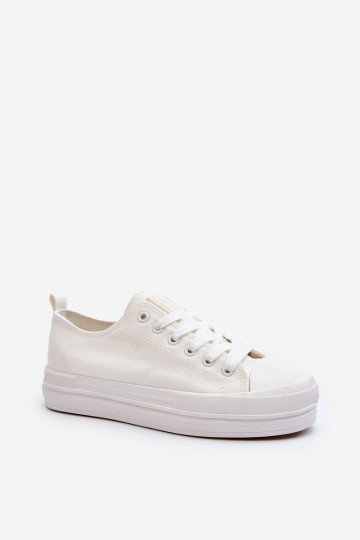 Zapatillas de tela en color blanco Staneva