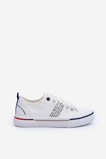 zapatos casual Big Star LL174204 color blanco 2