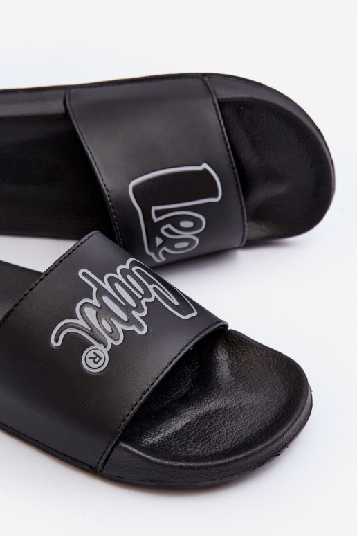 Pantuflas Lee Cooper LCW-24-42-2485M color negro Pantuflas Lee Cooper LCW-24-42-2485M color negro