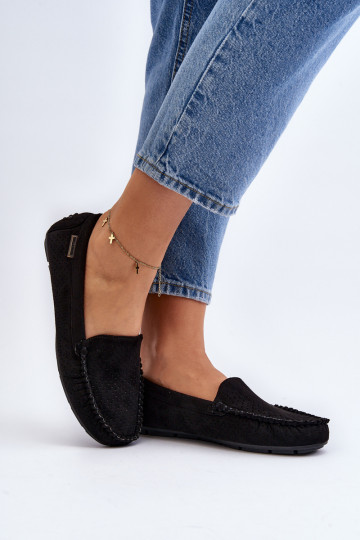 con elementos calados Mocasines color negro Rasirna