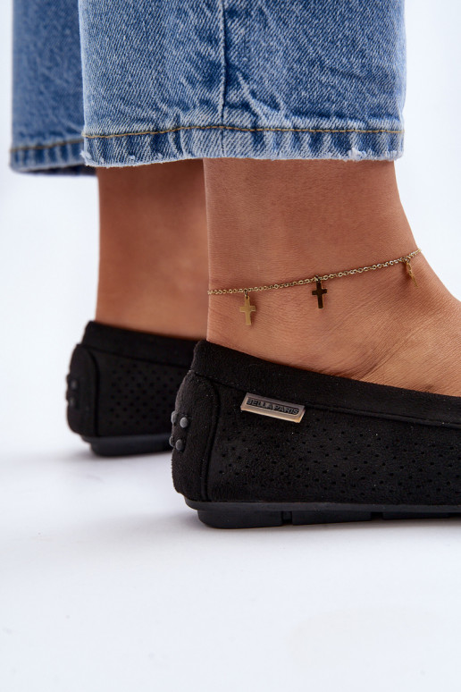 con elementos calados Mocasines color negro Rasirna