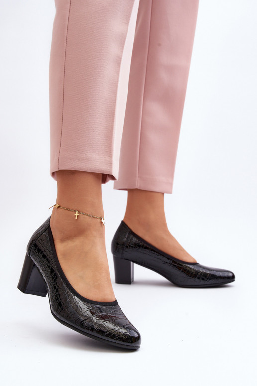 con efecto lacado Zapatos con estampado color negro Cynania con efecto lacado Zapatos con estampado color negro Cynania