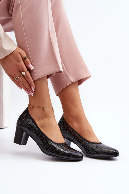 con efecto lacado Zapatos con estampado color negro Cynania con efecto lacado Zapatos con estampado color negro Cynania